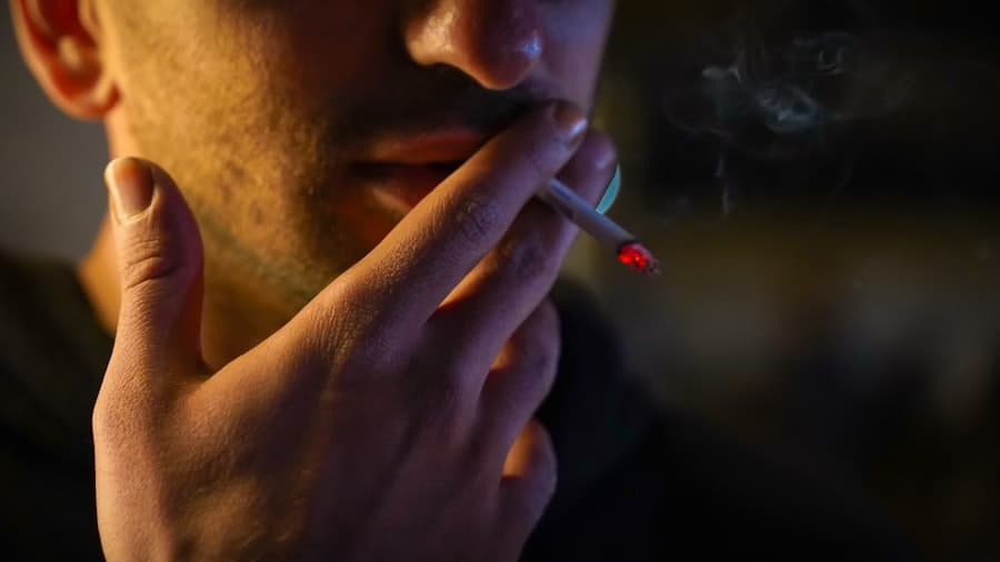 A quiet smoke in the dark